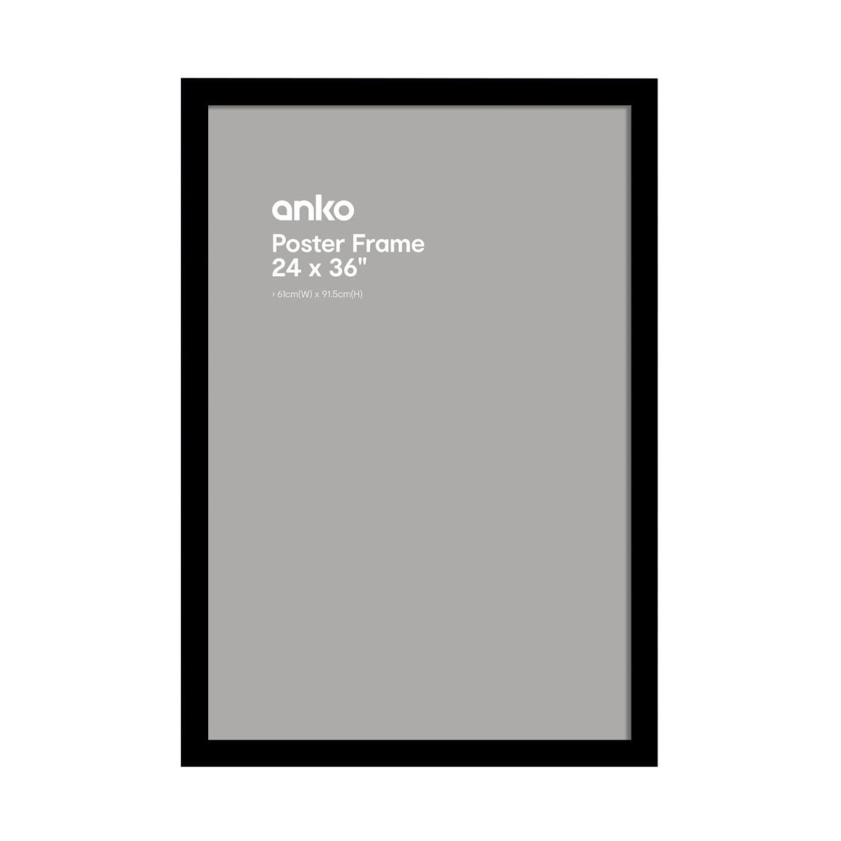 Large Poster Frame - 61cm x 91.5cm, Black