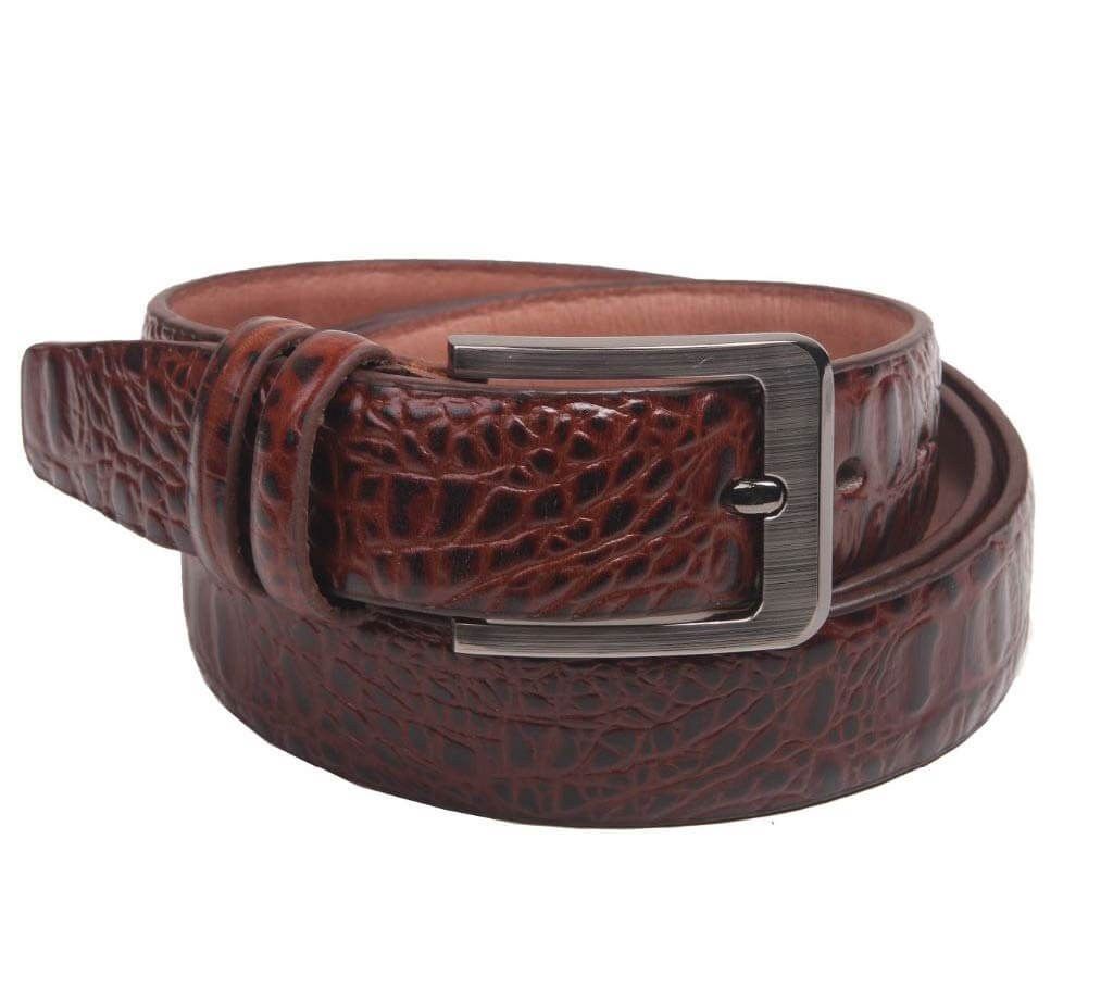 Men's leather belt