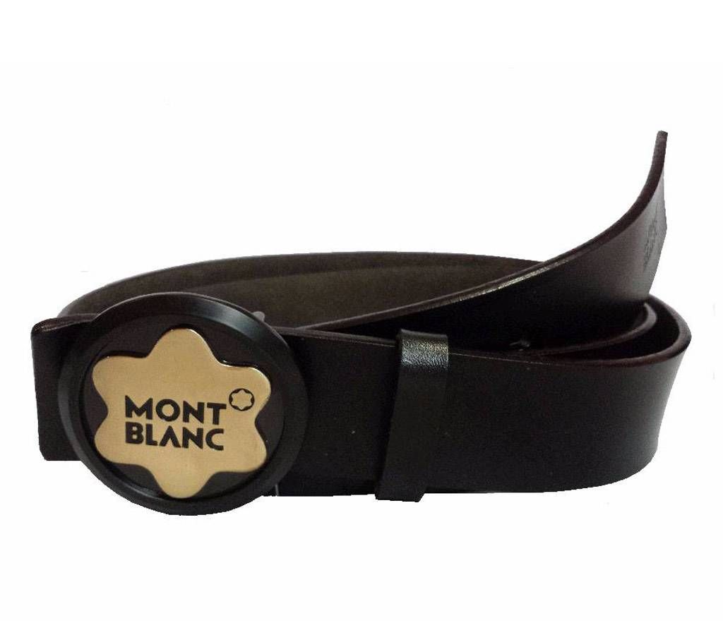 Mont Blanc Gents Casual Leather Belt 
