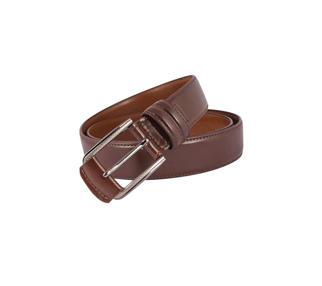 Brown formal belt for men