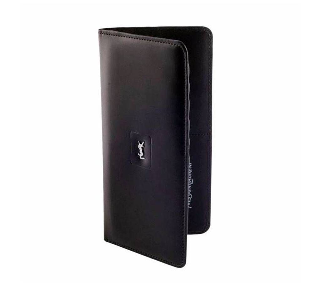 Black YSL Leather Wallet For Men