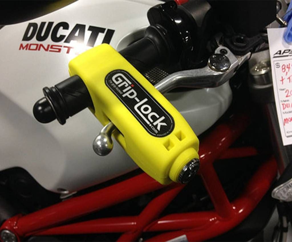 Motor cycle Handle bar Grip Lock