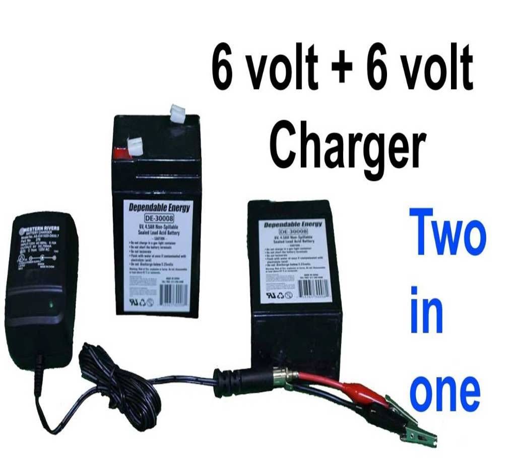 6V 4.5Ah Rechargeable Battery with Charger