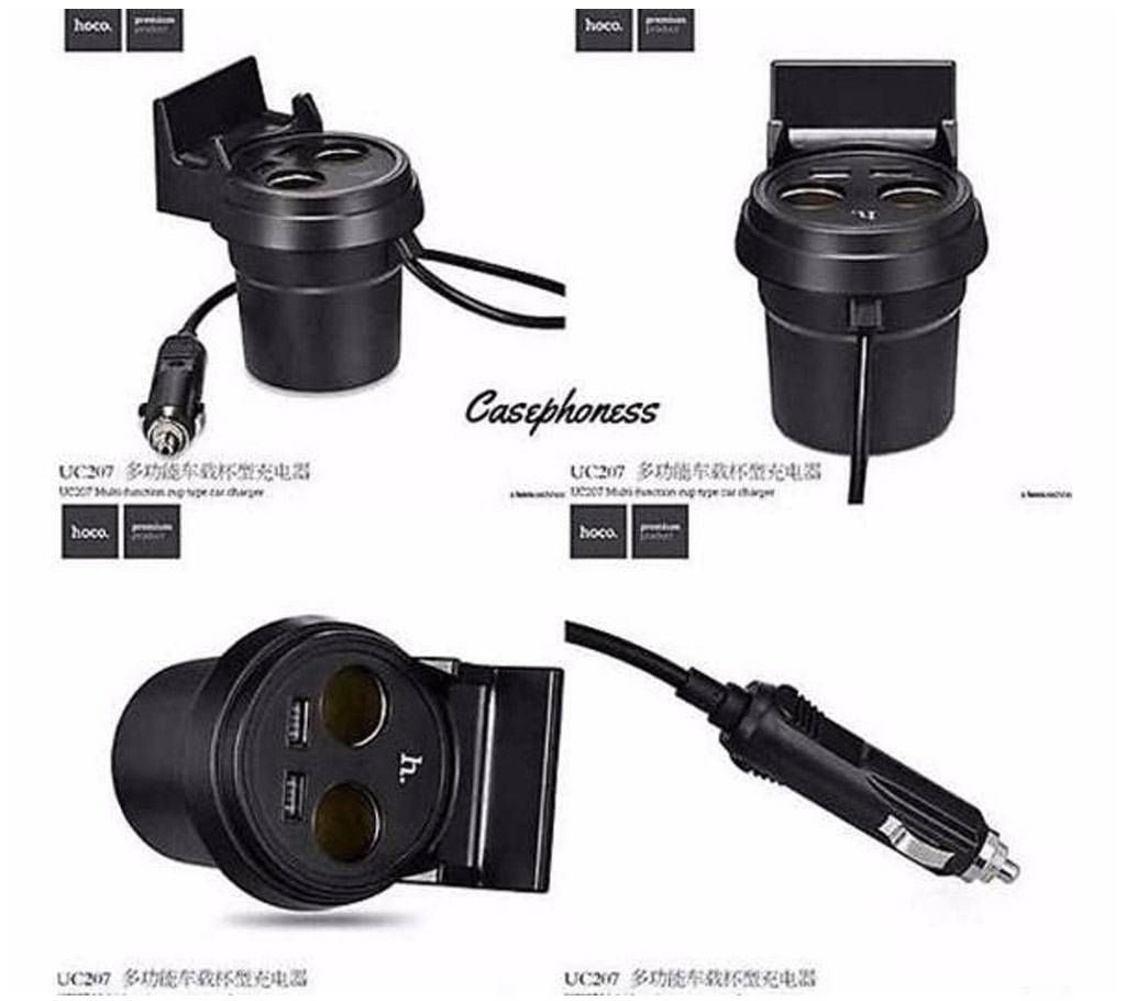 Hoco shape car charger with 2 USB 
