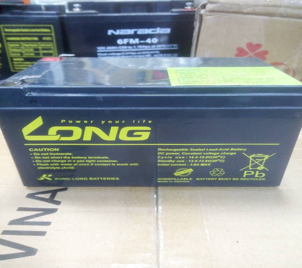 Battery Rechargeable-12V/12AH.