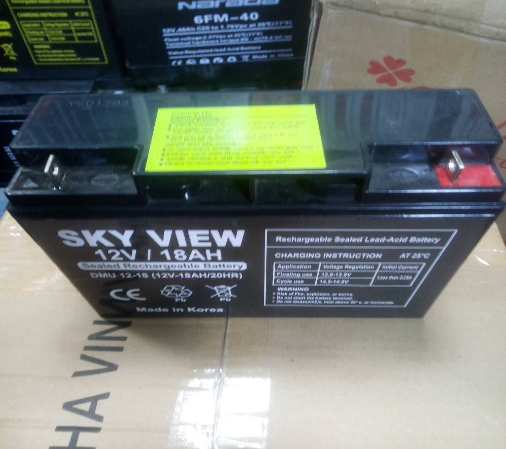 Battery Rechargeable-12V/18AH.