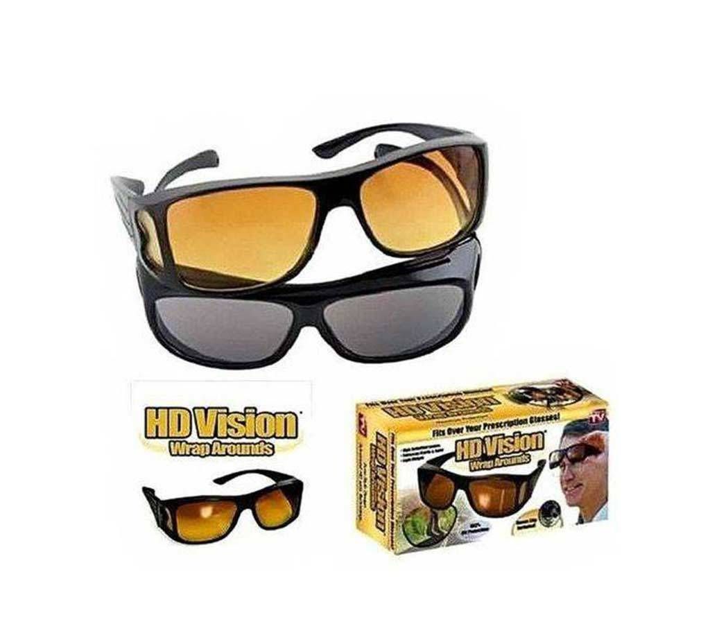 2 In 1 HD Vision Wrap Day and Night Sunglasses 