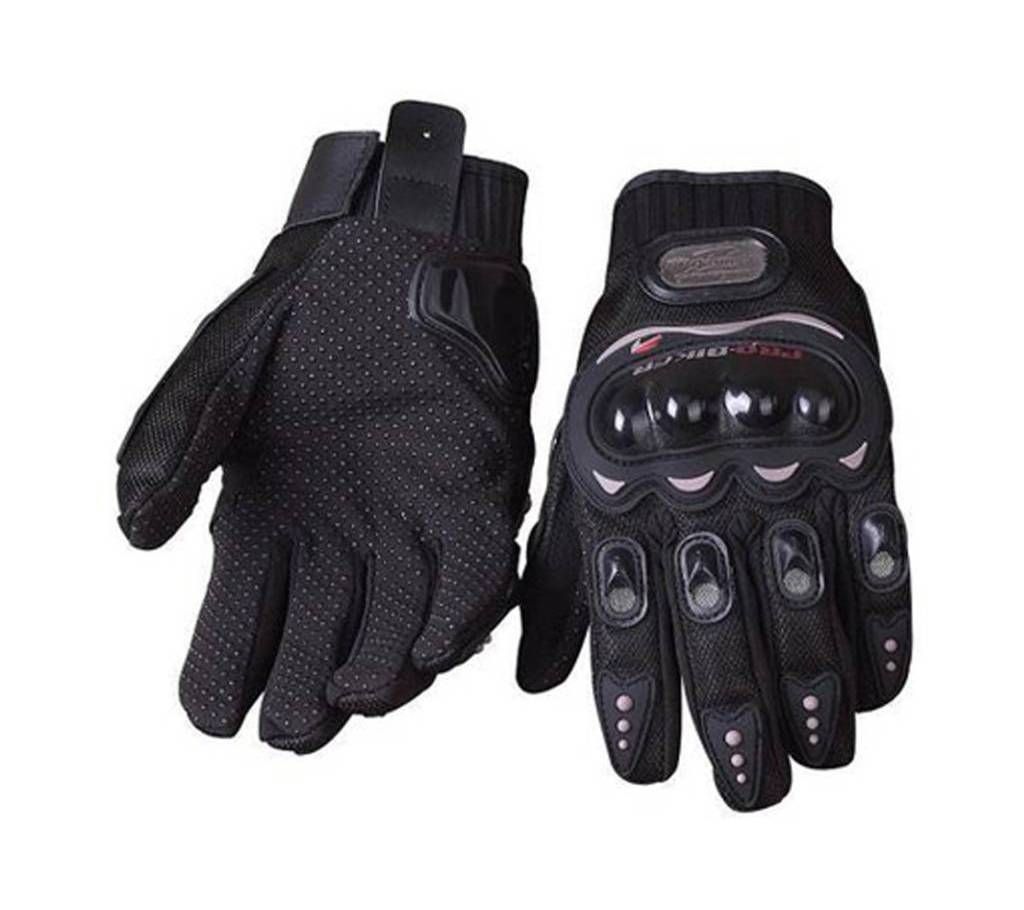 Pro-Biker Full Bike Riding Gloves - Black