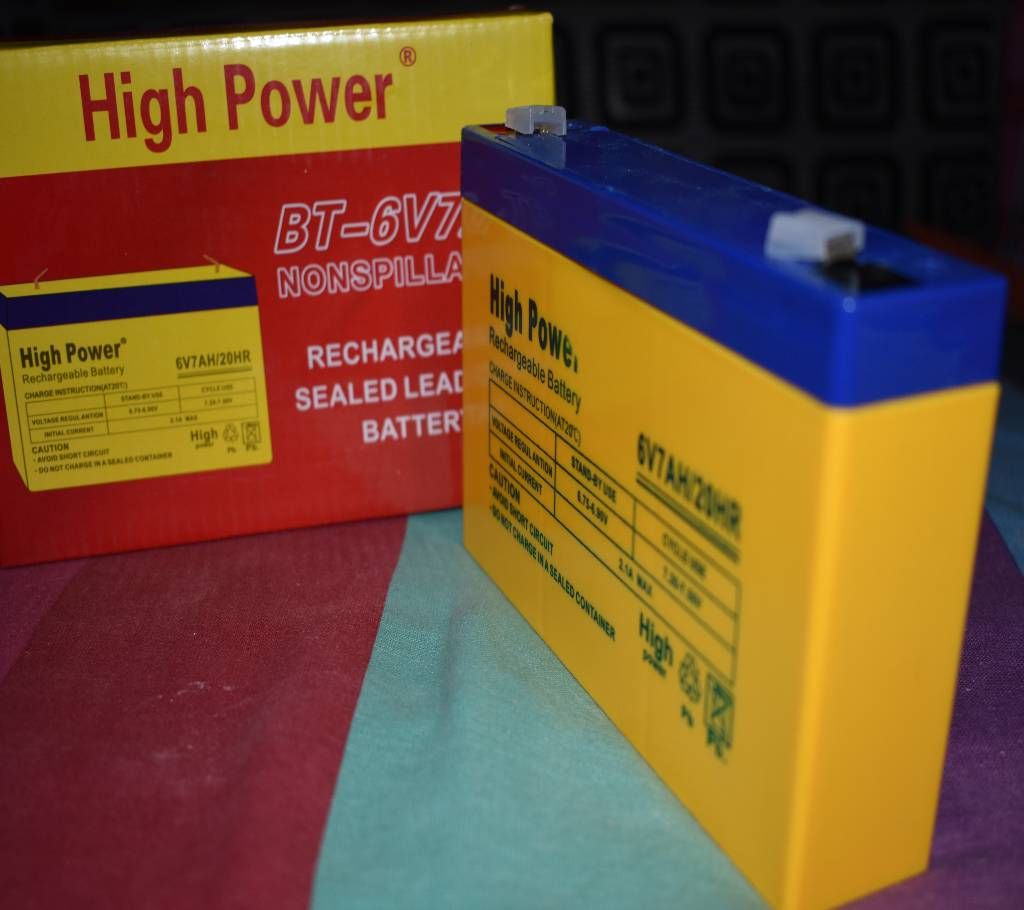 Rechargeable Battery-DC-6Volt/7AH