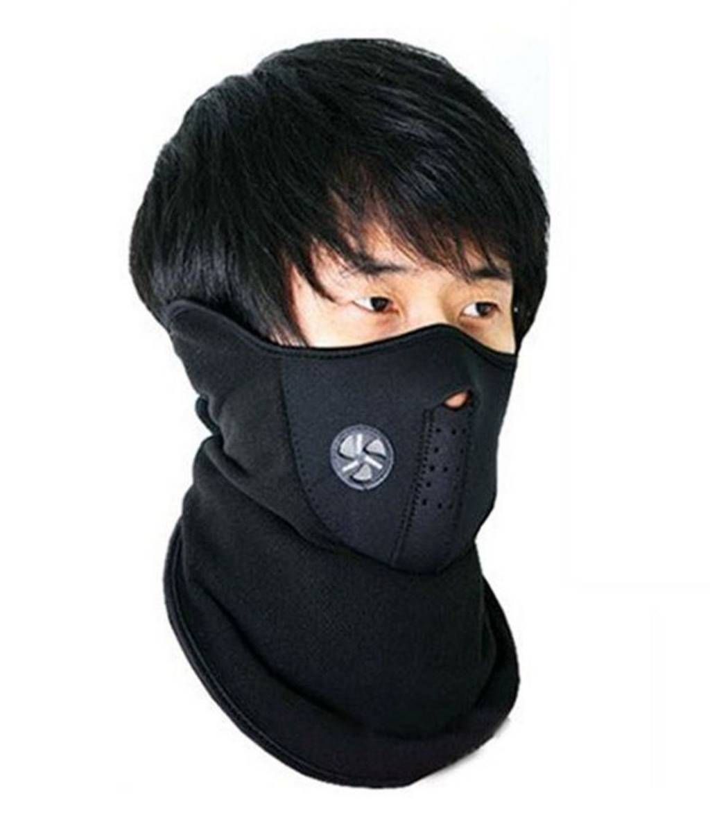 Winter Mask For Bike Rider - Black