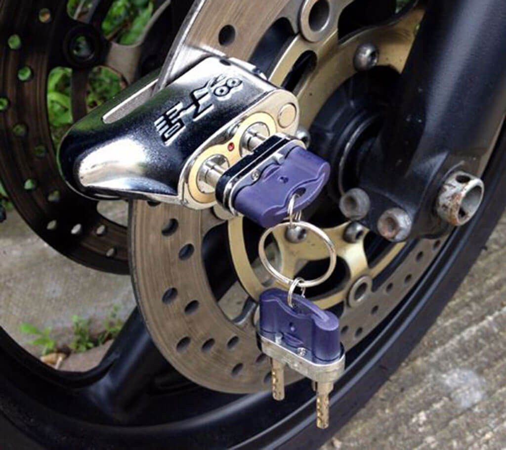 Dual Key Motorcycle Disc Brake Lock