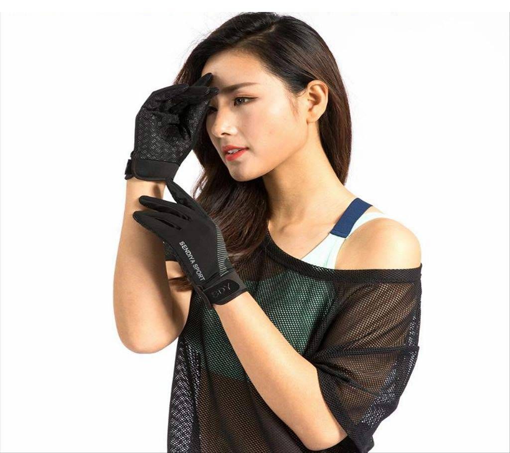 Black Sports Gloves For Women