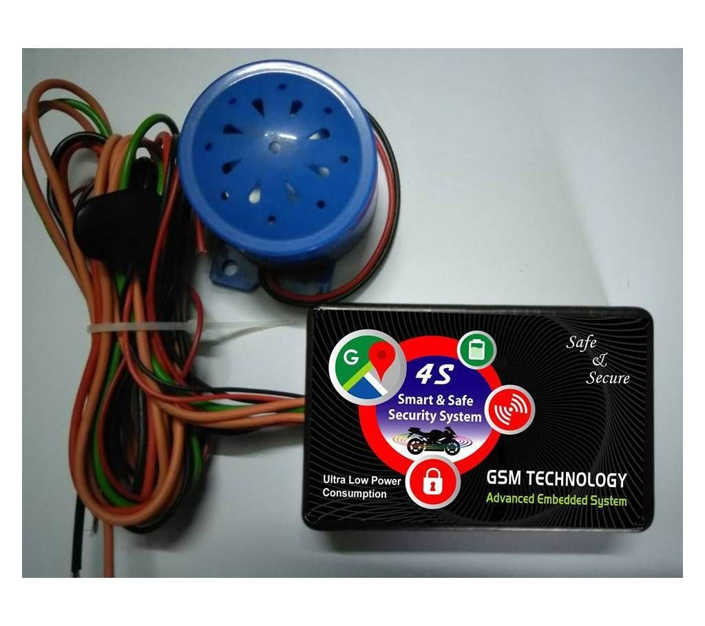 4S GSM security device for motor bike