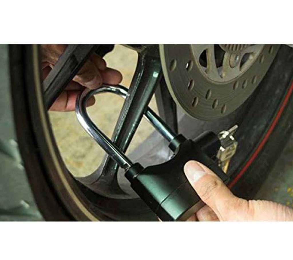 Motor cycle & bicycle alarm lock