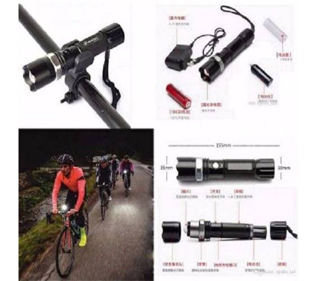 Rechargeable bicycle torch