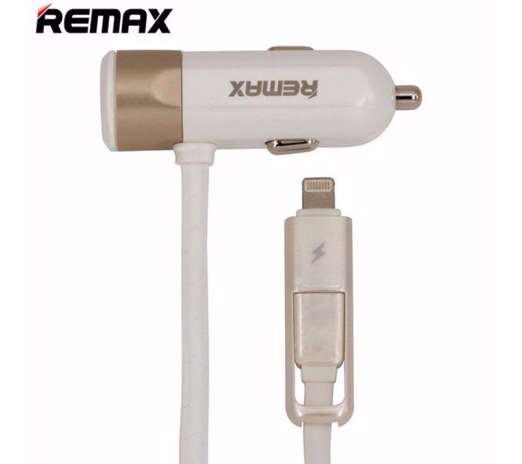 Remax 2 in 1 3.4A Car Charging USB Cable
