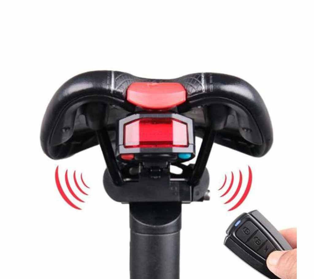 Remote control Bicycle anti Thief Alarm with tail Light