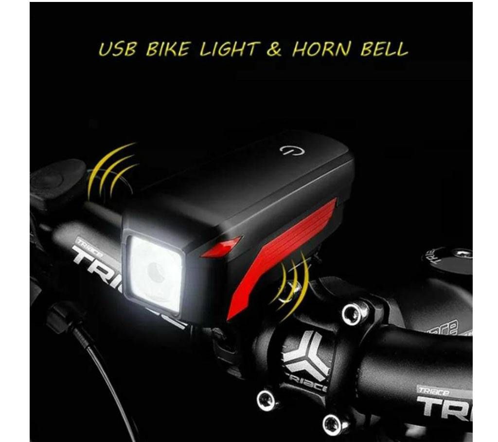 Rechargeable Touch Flashlight With Horn