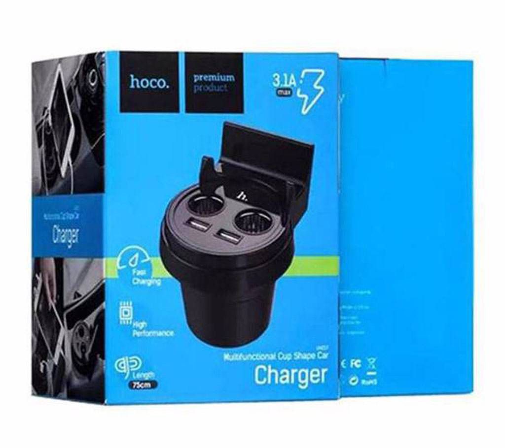 Hoco shape car charger with 2 USB 