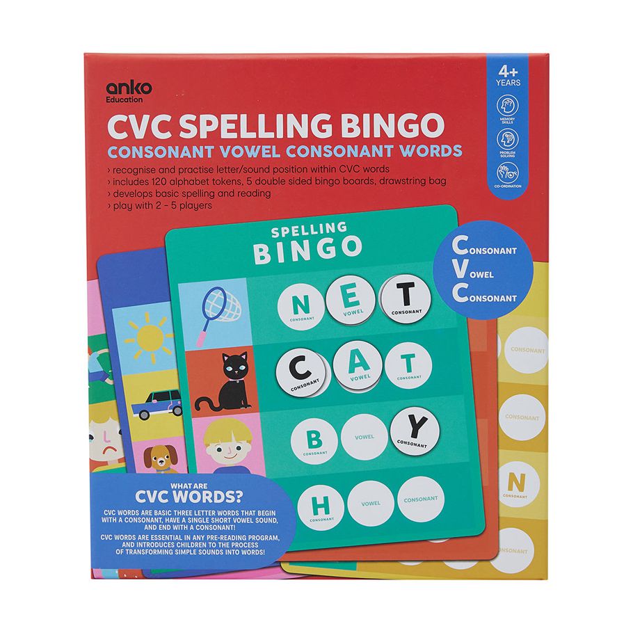 CVC Spelling Bingo