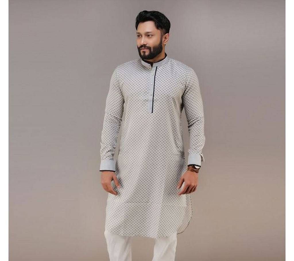 Cotton Design Panjabi  Sky Blue  102988