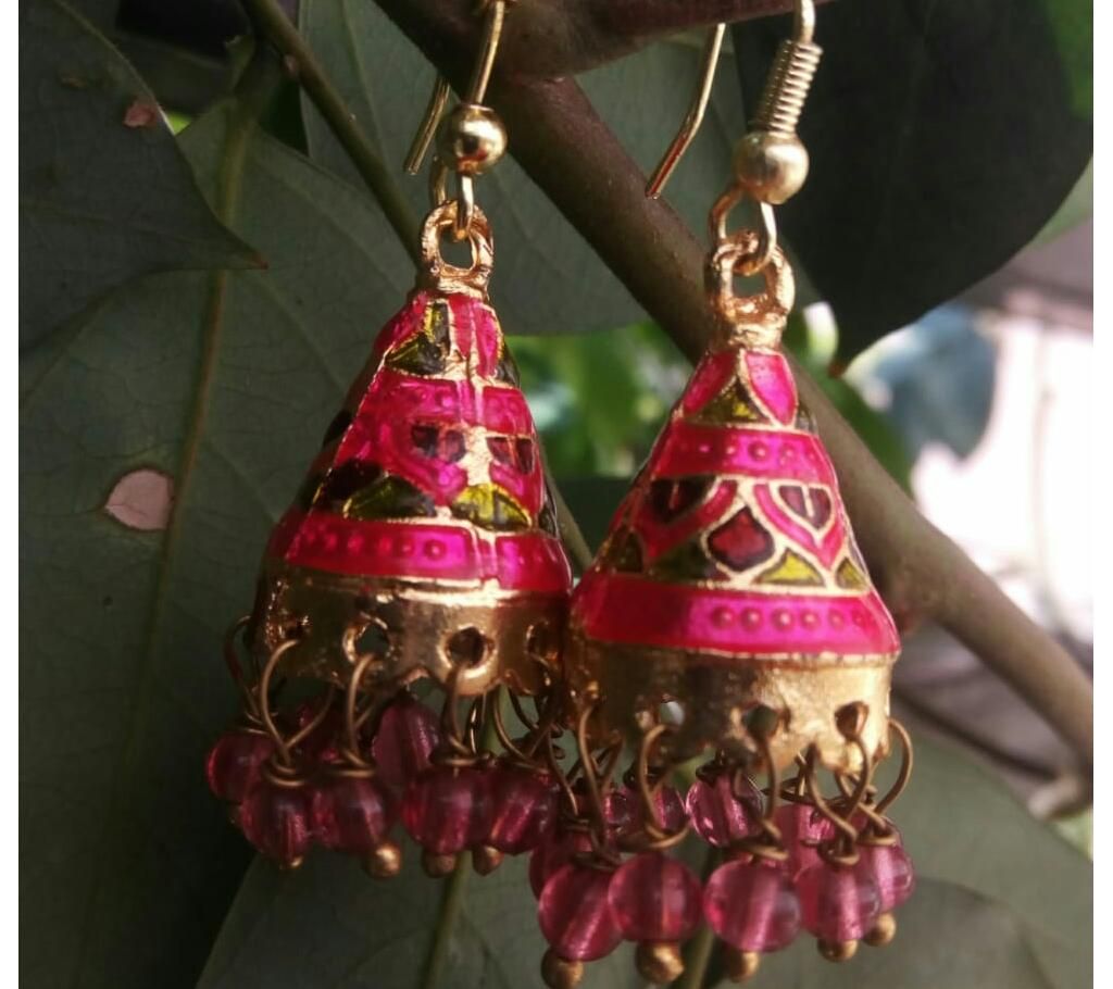 beautiful Indian joypuri memakari jhumka