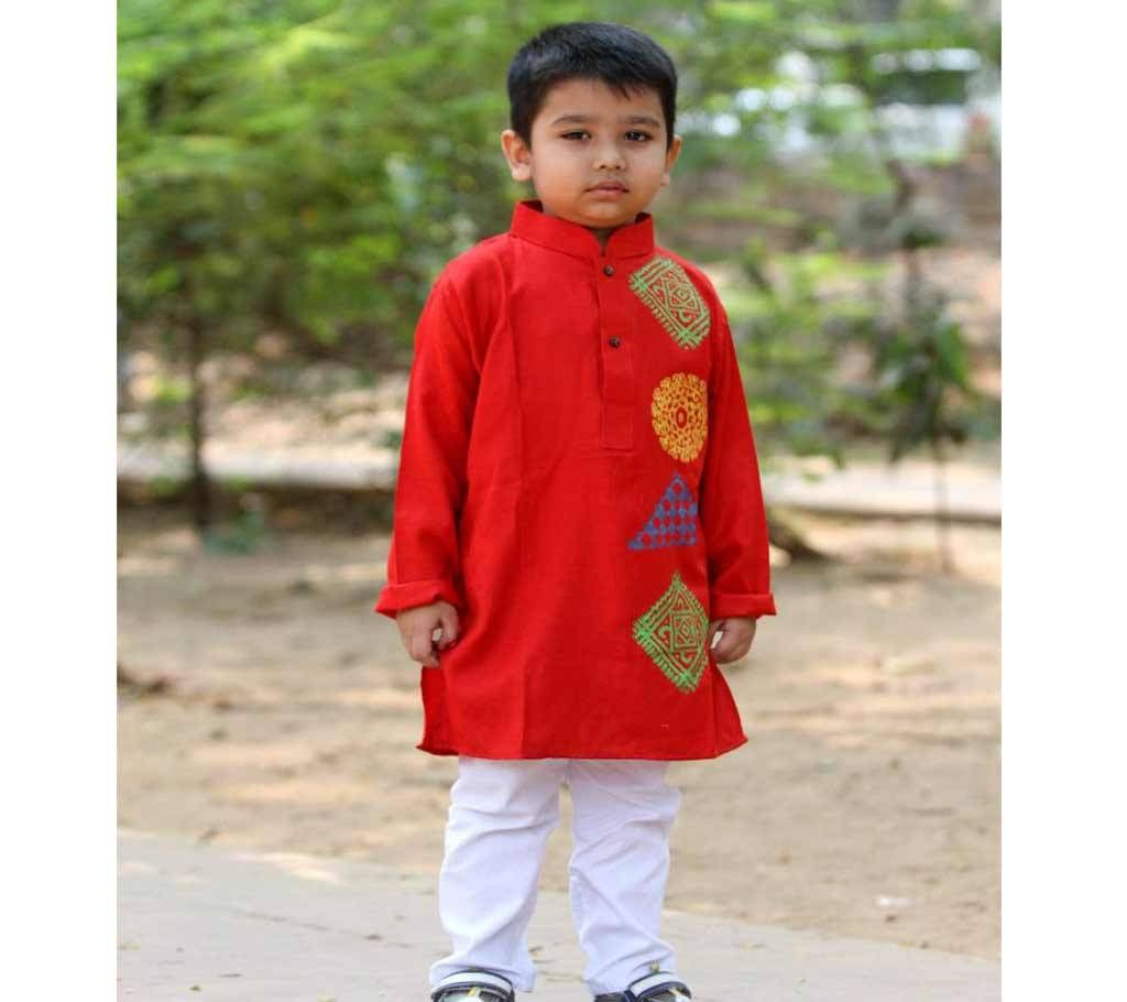 boishakhi linen punjabi for kids 