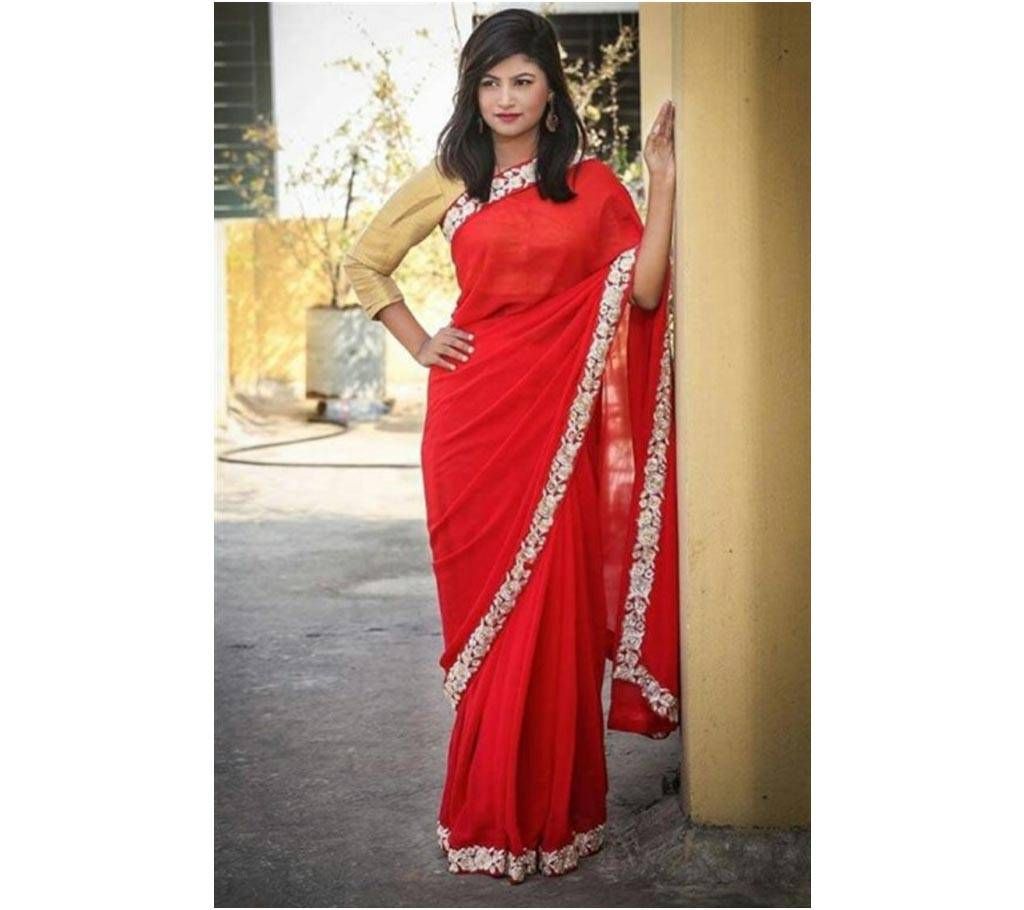 Red Georgette Share