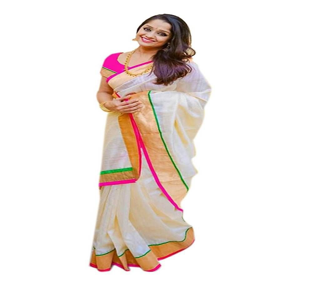 Womens Chanderi Cotton Saree