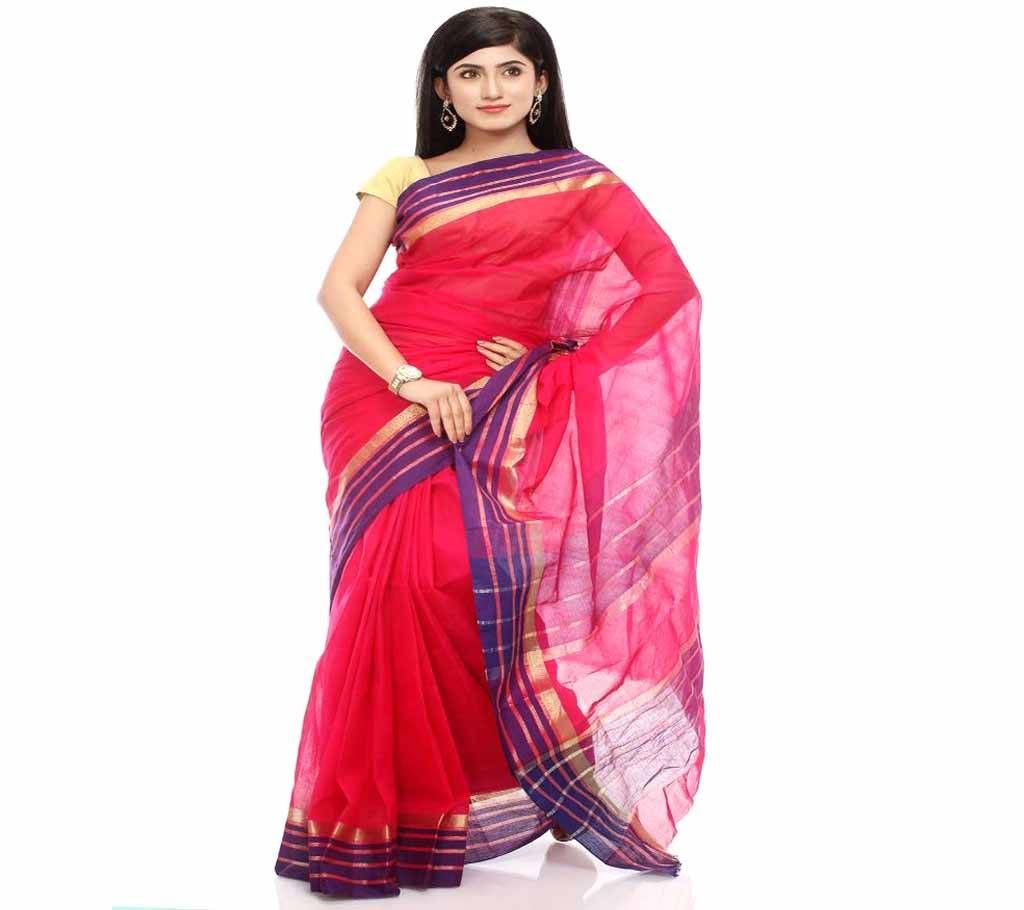Red Taant Cotton Sharee 
