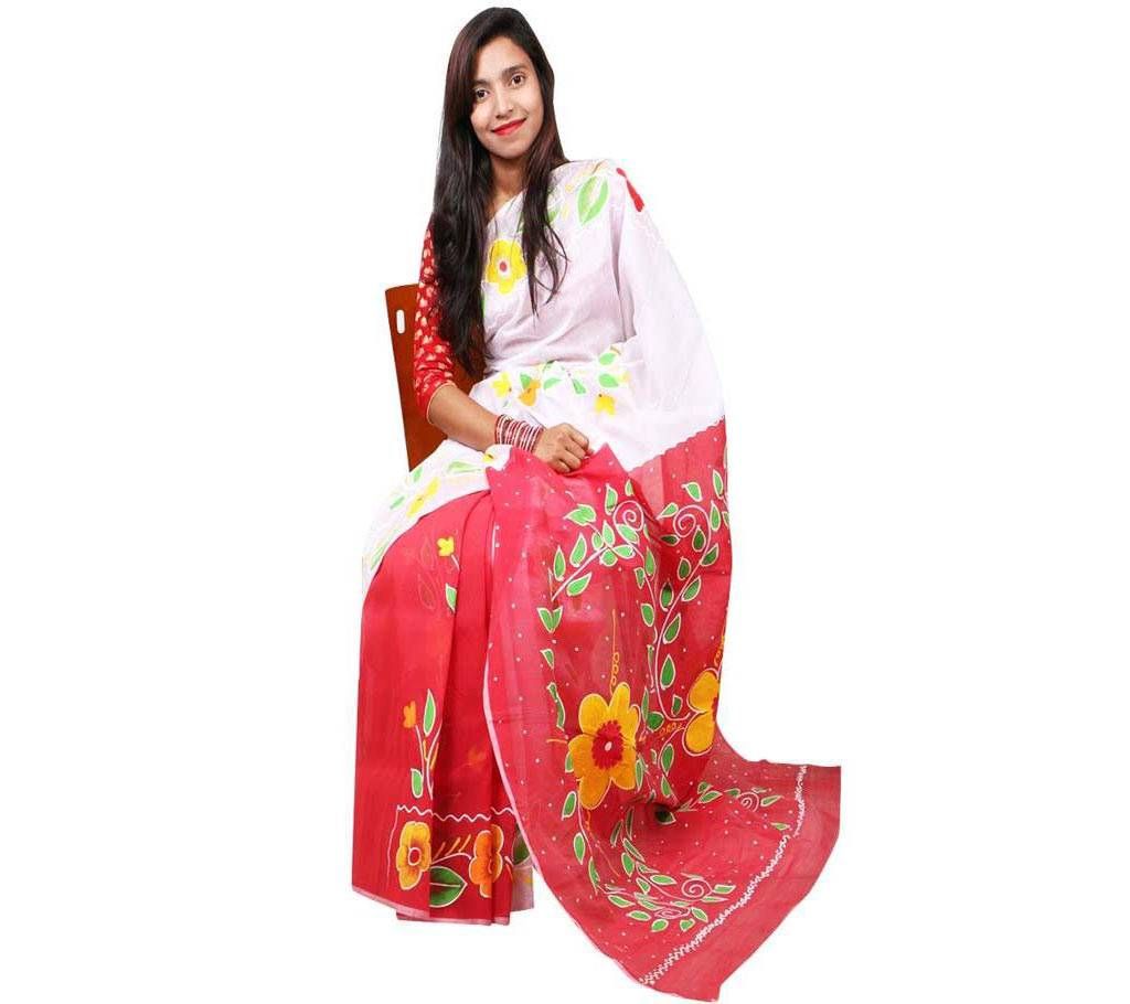 Silk hand paint saree