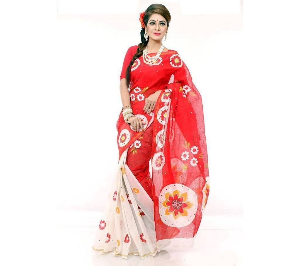 Boishakhi Hand Paint Printed Cotton Sharee
