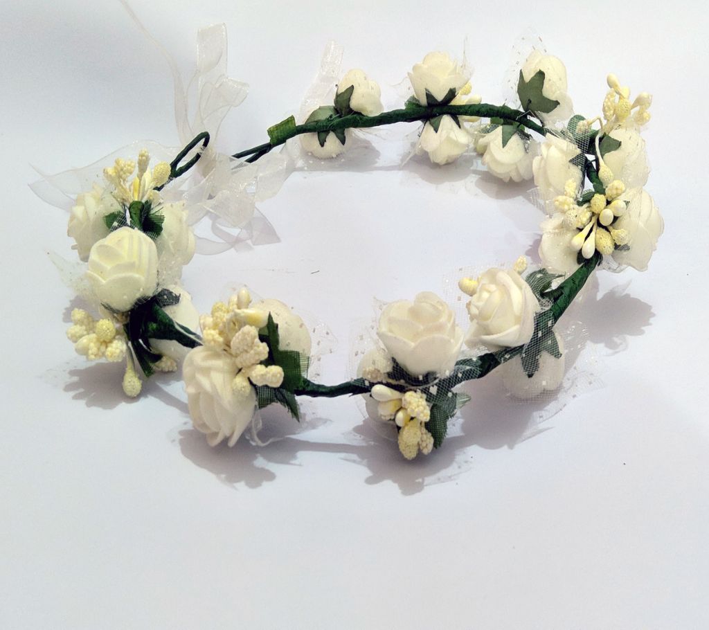 Flower crown for Women - white