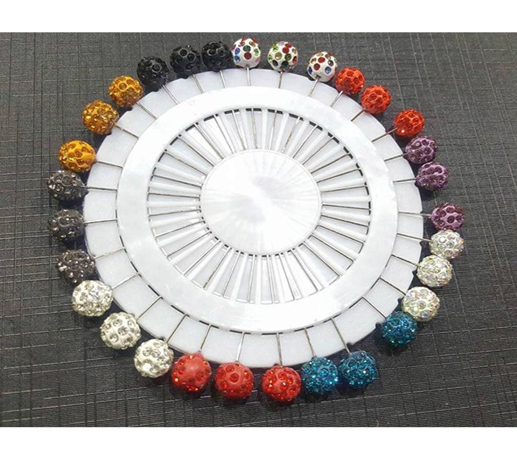 CHARMING Treasures Golden Stone Hijab Pin