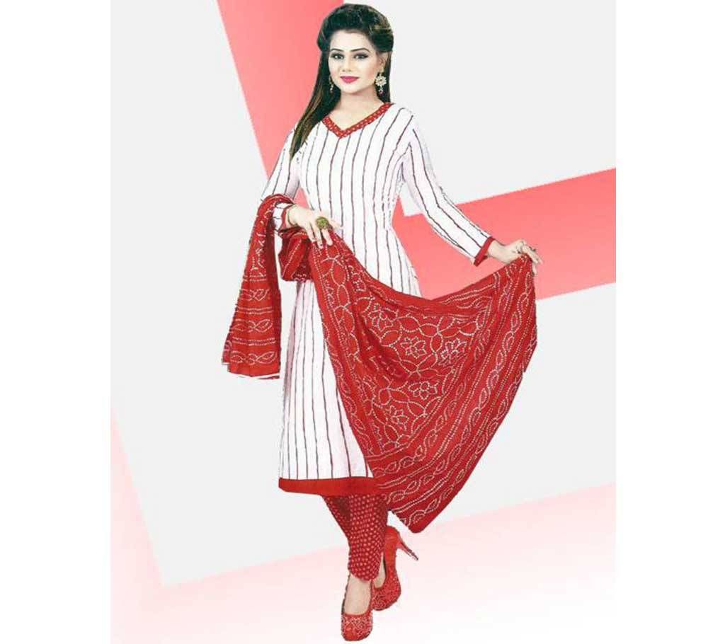BOISHAKHI UNSTICHED COTTON SALWAR KAMEEZ