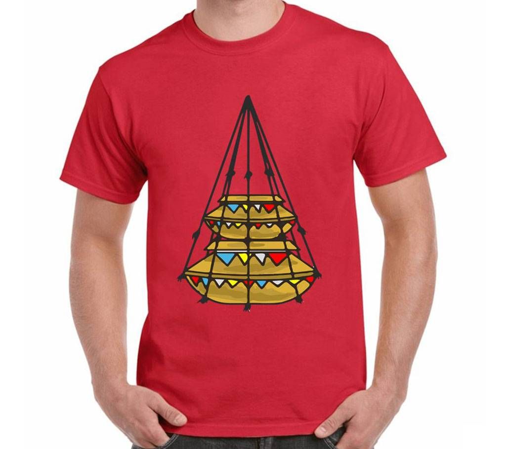 Mens Boishakhi Jhuree Thematic T-Shirt
