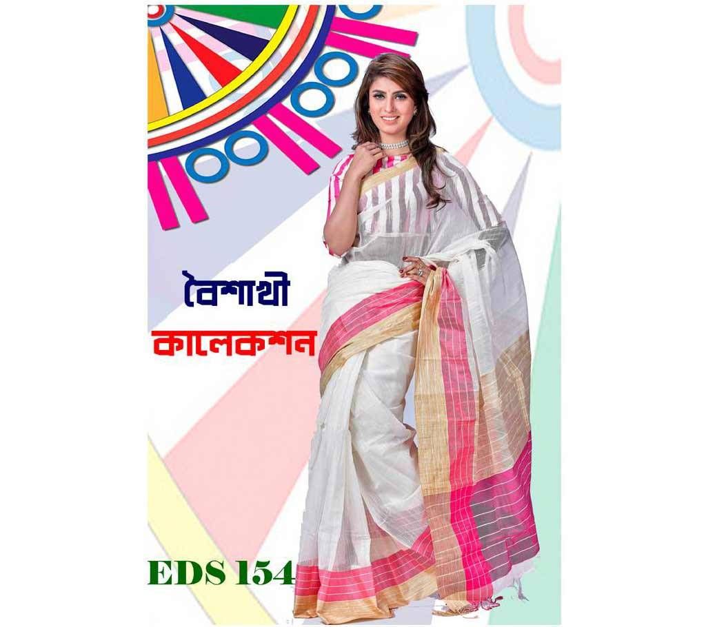 Boishakhi Khadi Tosor Silk Sharee