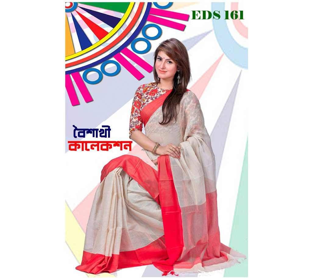 Boishakhi Moslin Cotton Sharee