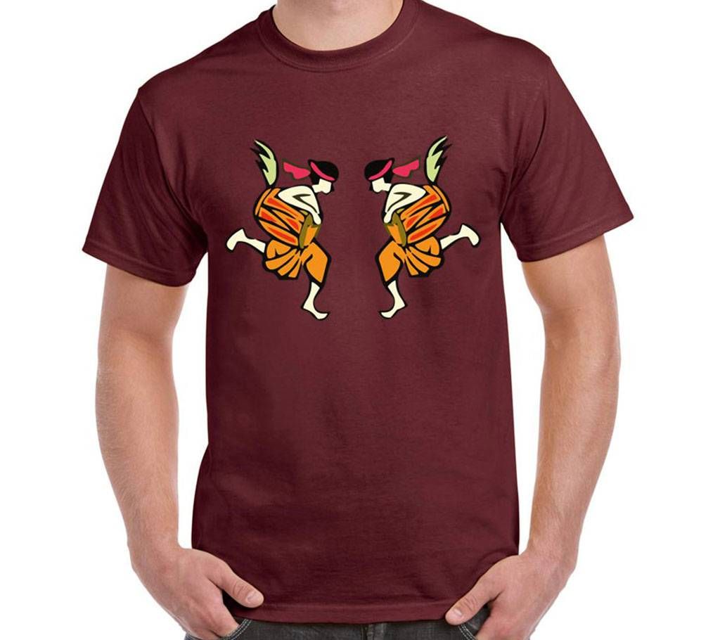 Mens Boishakhi Thematic Dhol T-Shirt