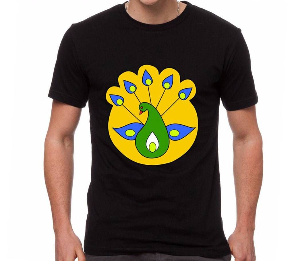 Mens Boishakhi Mayur Thematic T-Shirt