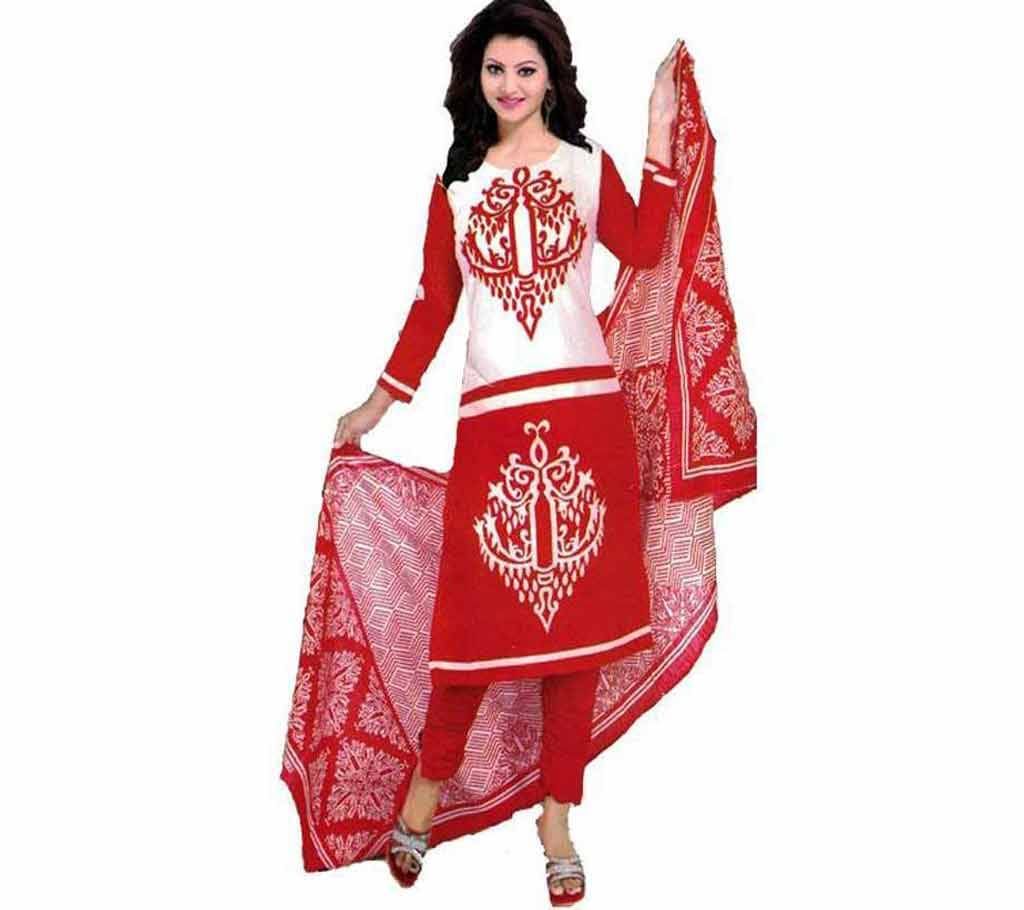 Boishakhi Screen Printed Cotton Unstitched Three Piece (Copy)