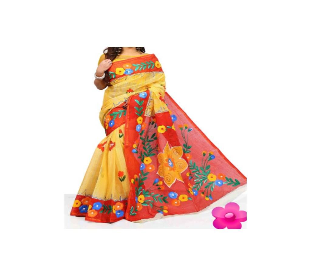 Cotton Handprint Saree