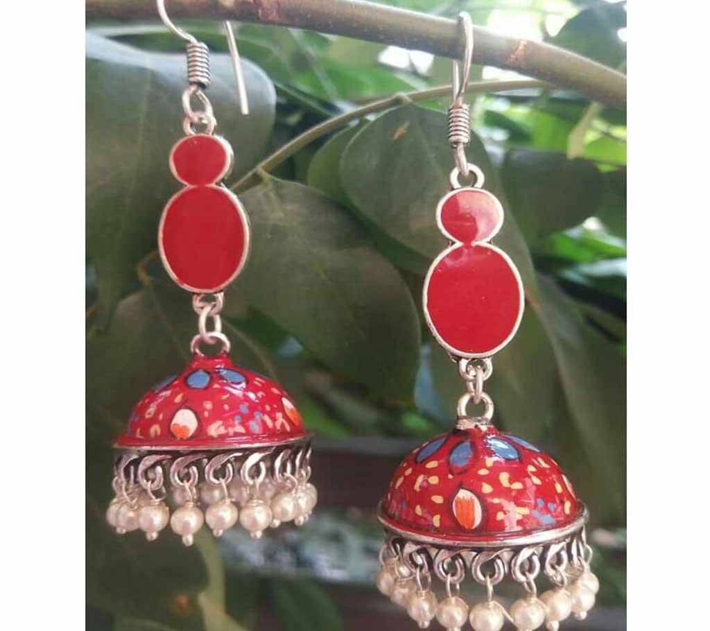 indian joypuri hand work jhumka