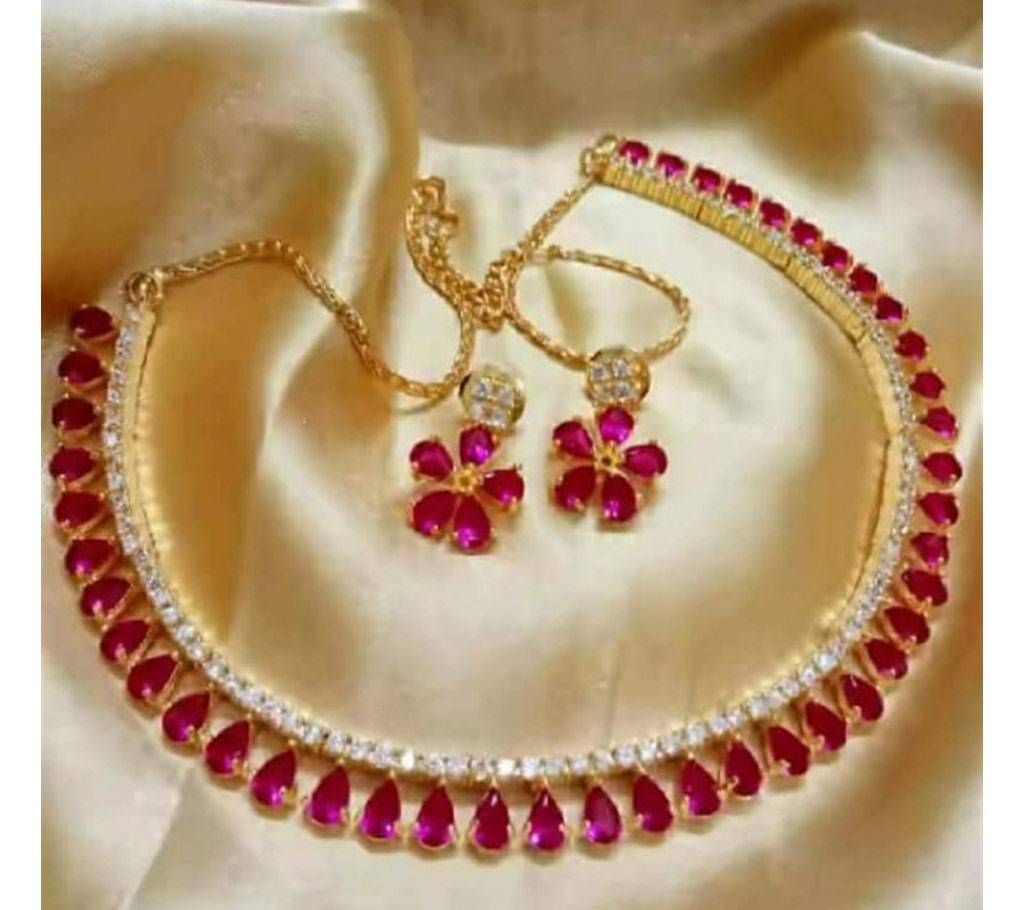 Red necklace set