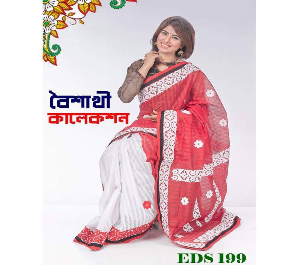 BAiSHAKHI STEP KOTA APPLIQUE SHARI