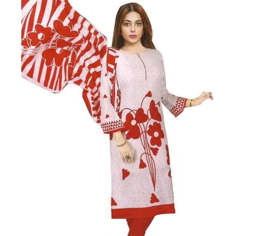 boishakhi unstiched Cotton three pcs