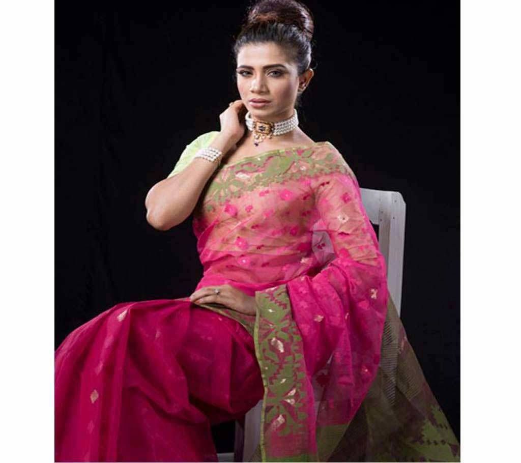 Half Silk Dhaikaai Jamdani Saree