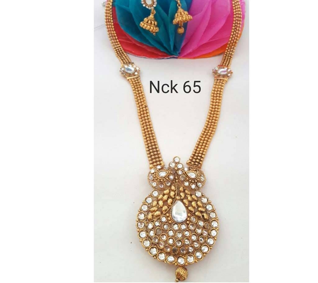 South Indian Gold plated sitahar n earring set