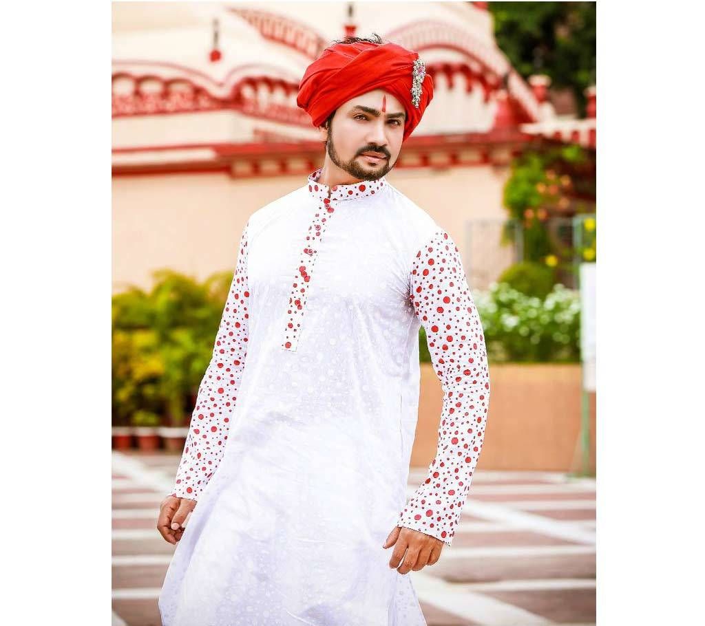 Gents Boishakhi Cotton Panjabi