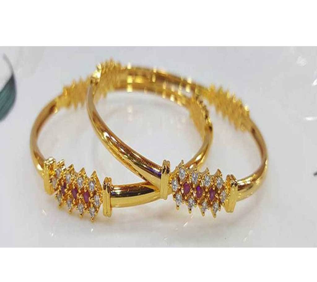 Gold Plated Bangles Set (2 pcs)